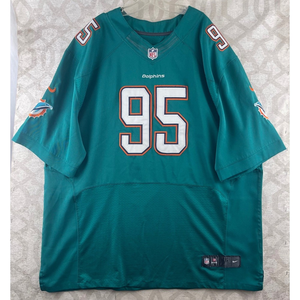 Nike Miami Dolphins Dion Jordan Mens 56 Aqua On Field Jersey 95 Polyester 2013